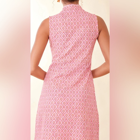 Spartina 449 - Serena half zip pique dress Calawassie Trellis - size L - Picture 3 of 3